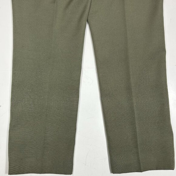 Vtg Nygard Collection 2pc Pants Suit Olive Green Lined Blazer Sz 12 Pants Sz 14 - Picture 13 of 13